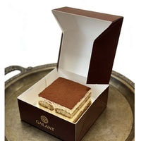 Boîte d'emballage en carton blanc pour beignets, à ouverture automatique, de qualité alimentaire, facile à plier, jetable, pour biscuits, gâteaux, pâtisseries, à emporter