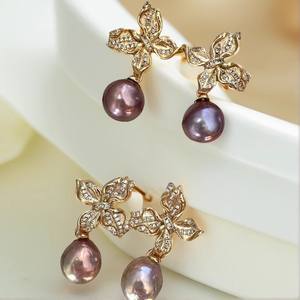 ต่างหูเงินแท้ S925 แบบ DIY รุ่น 22516 พร้อมอุปกรณ์ตกแต่งมุกและลูกปัดขนาด 9-15 มม. แบบถาดเปล่ารูปผีเสื้อ แฟชั่นต่างหูแบบห้อย - Product Image 2