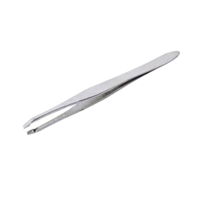 Pince à épiler en acier inoxydable de forme irrégulière 160 mm, outils de fabrication de bijoux pour une manipulation précise SUNTOOLS/STIPL, échantillonnage/confection de moules - Product Image 1