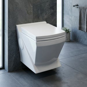 เซ็ตห้องน้ำเซรามิกสไตล์จีนแบบโมเดิร์นแขวนโถชักโครกทรงสี่เหลี่ยม - Product Image 5