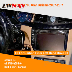 Reproductor de Radio para coche de fibra de carbono navegación GPS Carplay para Maserati GT/GC Gran Turismo 2007 - 2017 <span class=keywords><strong>Android</strong></span> 11 Radio Audio ESTÉREO - Product Image 2