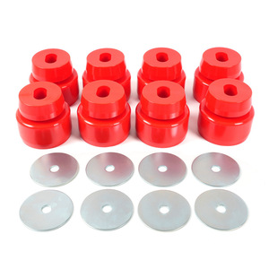 Bujes de resorte de poliuretano 7-141 para Chevrolet Silverado GMC1500 2500, piezas de repuesto rojas y negras - Product Image 5
