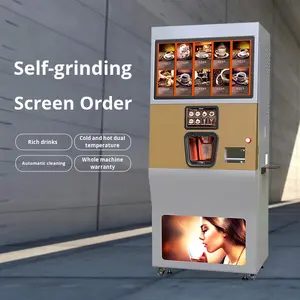 Distributeur automatique de <span class=keywords><strong>café</strong></span> en libre-service JK81, 20 boissons chaudes/froides, distributeur automatique de gobelets de 14 oz, <span class=keywords><strong>café</strong></span> fraîchement <span class=keywords><strong>moulu</strong></span>, fonction SDK - Product Image 2