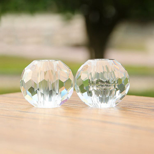 Esfera de vidro de cristal desmontada, esfera com furo para lâmpada de mesa MH-Q0213 - Product Image 3