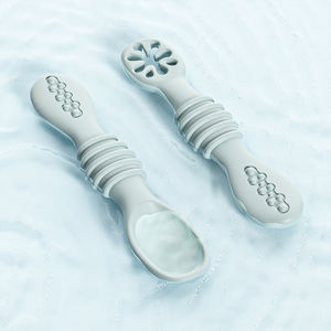 Helpcook mejor venta libre de BPA, silicona de grado de alimentos de bebé cuchara respetuoso del medio ambiente de fácil agarre de silicona niños cuchara de alimentación - Product Image 1