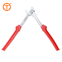 Tang J-Clip Pegangan Lembut untuk Mengikat Kawat, Klip Kandang Hewan Peliharaan, Alat 8 Inch, Tang J-Clip untuk Pembuatan Kandang Unggas dan Kelinci