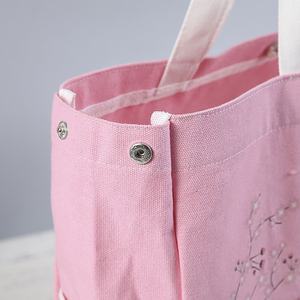 Bolsa de Mano de Lona Ecológica Informal de Algodón para Mujer con Correa para el Hombro, Bolsa de Regalo para Compras - Product Image 5