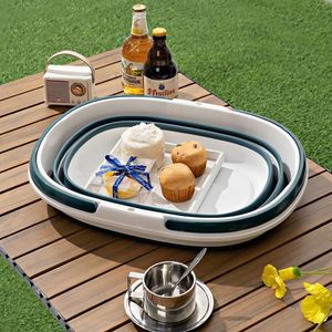 Portable Storage Bucket Folding Bucket Outdoor Camping Picnic Car Carrying Home Wall Mounted Bathroom Laundry <b>Basket</b> - Product Image 3
