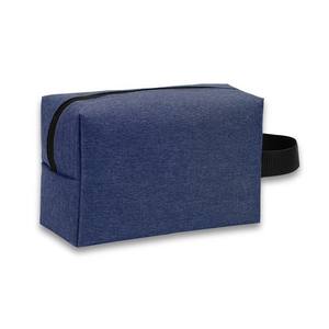 Bolsa de Aseo de Viaje, Rectangular, Azul Oscuro, Impermeable, de Tela Oxford, Organizador de Cosméticos para Viajes - Product Image 1
