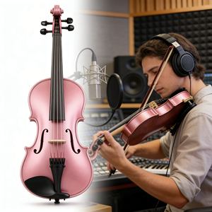 Violín Eléctrico Estilo Guitarra Electroacústica en Existencia, Diseño Híbrido para Guitarristas - Product Image 5