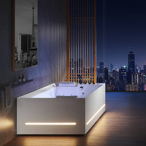 Bañera Independiente de Esquina para Interiores 1800 con Chorro de Agua y Luz LED para 2 Personas - Product Image 5