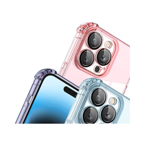 เคสพลาสติกแข็งใสมีสไตล์พิเศษพร้อมตัวป้องกันกล้องสำหรับ iPhone 11-16 Pro อุปกรณ์เสริมโทรศัพท์มือถือในถุง OPP - Product Image 4