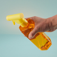 Bouteille pulvérisateur carrée rechargeable en PET de 400 ml, calibre 28, écologique, emballage plastique vide pour nettoyant cosmétique