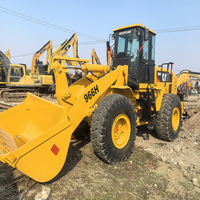 Chargeuse sur pneus Caterpillar 966H d'occasion, 6 tonnes, chargeuse frontale CAT robuste d'occasion pour l'exploitation minière et la construction