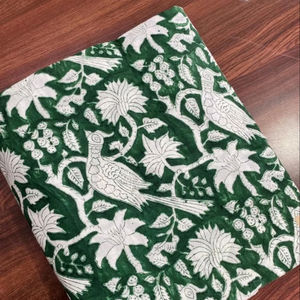 Tissu en coton 100 % de qualité supérieure, couleur contrastée, magnifique tissu imprimé à la main de Jaipur, vendu au mètre, pour textiles de maison, OEM - Product Image 1