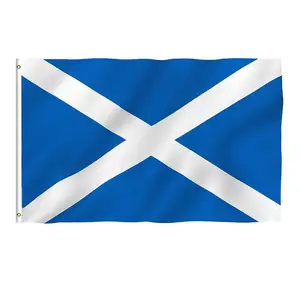 New Deluxe Thicker Polyester 3x5 Foot Scotland Flag And Scottish National Banner
