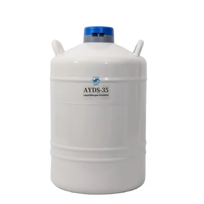 बिक्री के लिए 35 लीटर तरल नाइट्रोजन गैस टैंक वीर्य भंडारण कंटेनर