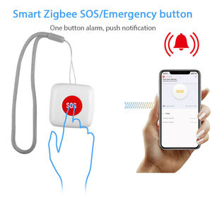 ZB-SOS-2 TUYA <b>ZigBee</b> SOS Button Sensor Alarm Elderly Alarm Waterproof Emergency Help Alarm <b>Switch</b> Work with Hub Smartlife App - Product Image 2