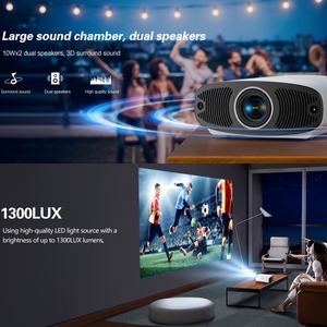 4K chất lượng cao Wifi chiếu với Built-in Loa LCD <span class=keywords><strong>LED</strong></span> đèn cho doanh nghiệp & Movie sử dụng - Product Image 5