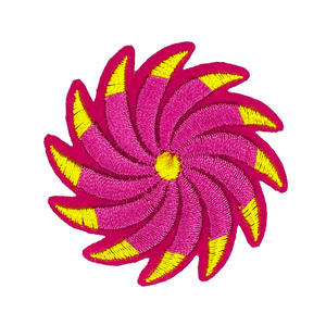 Venta de fábrica MOQ bajo 5,3 cm hierro en colorido sol flor molino de viento parche para ropa gato parches - Product Image 1