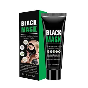 100% 去除油脂黑头清洁剂竹炭提取物抗痤疮面部和鼻子清洁毛孔条面膜护肤