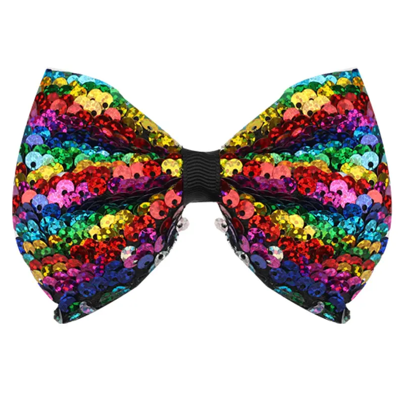 new colorful sequins sparkly bow hair clip for children hair accessories for girls hair clip