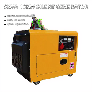 17型静音ディーゼル発電機 電気発電 静音ポータブル発電機 20KW 15KW 12KW 8KW 6KW 5KW 3KW 単相/三相 50/60HZ - Product Image 2