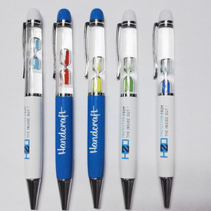 Stylos publicitaires promotionnels créatifs Stylo liquide à bulles flottantes Stylos en métal avec objets flottants personnalisés - Product Image 5