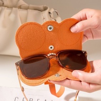 Nouvelle Pochette de Rangement pour Lunettes et Bijoux, Étui Portable pour Lunettes de Soleil avec Clip, Housse de Protection Tendance Luxe Léger pour la Maison