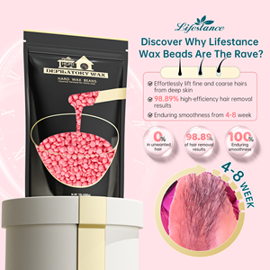 Lifestance เม็ดลูกปัดขี้ผึ้งร้อนกำจัดขนสีชมพูสำหรับใบหน้าและบิกินี่ - Product Image 2