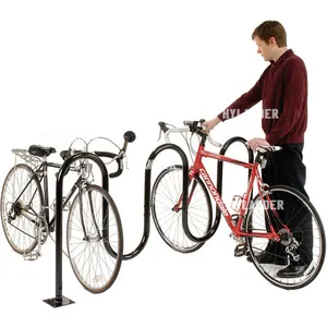 Front bicycle rack parking U-shaped wave type China supplier wholesale bike racks
