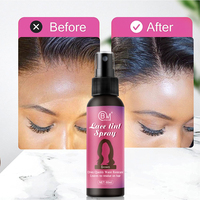 Spray de teinture pour dentelle, pour perruques, étiquette privée, personnalisé, résistant à l'eau, en rose, pour couverture rapide