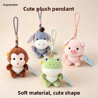 Pendentif Sac en Peluche Singe Aromathérapie Série Fish-Tapping en Polyester, Jouet de Stand, Porte-clés Unisexe 11-30cm