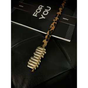 Cinturón Metálico con Estampado de Leopardo Fiori, Hebilla Dorada, Estilo Y2K, Accesorio de Moda para Mujer - Product Image 3