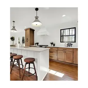 Conjuntos completos de armários de cozinha modulares para casa, design moderno personalizado, alto brilho, preto e autoconstruído