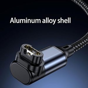 Câble de charge USB/Type-C 2 en 1 JMAX pour Garmin <span class=keywords><strong>Venu2</strong></span>/VenuSq2/3/3S Fenix 6/7/6S Pro/5X Plus Vivoact, cordon de chargeur de montre tressé - Product Image 5