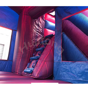 Huatong Ticari PVC Ticari Çocuk Şişme Oyun Parkı Kombosu Kaydıraklı Gökkuşağı Şişme Kale Çocuk Partisi İçin - Product Image 5