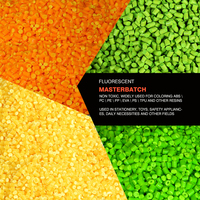 Mélange maître en plastique de couleur fluorescente de matières premières brillent dans le mélange maître foncé pour le PE EVA PS de pp