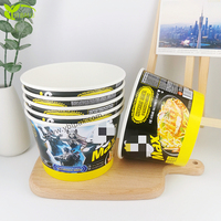 Mangkuk Mie Instan Kertas Berinsulasi Dinding Ganda, Wadah Makanan Sup Sekali Pakai, Logo Kustom, Biodegradable, Produsen OEM