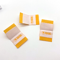 Harga pabrik disesuaikan Pusat dilipat kecil tenun Label seragam label littler tenun tag untuk Dompet