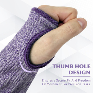 13 đo A9 cắt kháng tay áo cánh tay với ngón tay cái <span class=keywords><strong>l</strong></span>ỗ và móc điều chỉnh và vòng <span class=keywords><strong>l</strong></span>ặp đóng cửa - Product Image 5