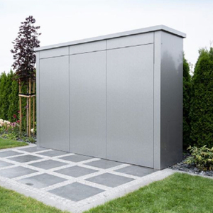 <span class=keywords><strong>Cucina</strong></span> Modulare Mobile Compatta Moderna in Acciaio Inox con Piano di Lavoro in Quarzo Artificiale e Paraschizzi Incluso, <span class=keywords><strong>Cucina</strong></span> Prefabbricata - Product Image 2