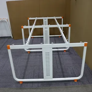 Pata de metal para oficina, con función de cable, mesa de metal para <span class=keywords><strong>4</strong></span> personas - Product Image 1