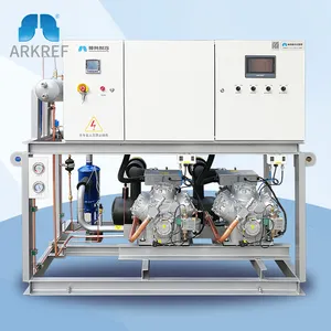 Unidad de compresor de refrigeración Industrial, pistón de alta temperatura, unidad paralela, fabricación de unidad de refrigeración