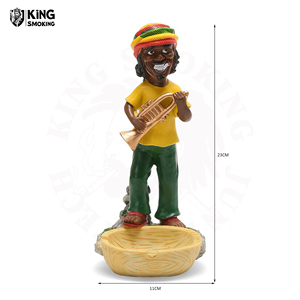 <span class=keywords><strong>Cendrier</strong></span> en résine de style musique rasta jamaïcaine, taille moyenne, <span class=keywords><strong>Bob</strong></span> <span class=keywords><strong>Marley</strong></span>, pour cigarettes et cigares, vente en gros d'usine - Product Image 6