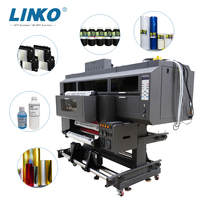 Imprimante DTF 3D UV textile LINKO Factory A1, étanche, avec laminateur, machine à jet d'encre pour transferts d'étiquettes et de motifs sur gobelets
