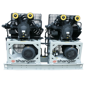 Compresseur d'air industriel à piston haute efficacité et à économie d'énergie Shang Air 11KW 15KW 20HP, refroidi par air, alimentation CC, 30 bars, 1,2 Nm³/min - Product Image 4