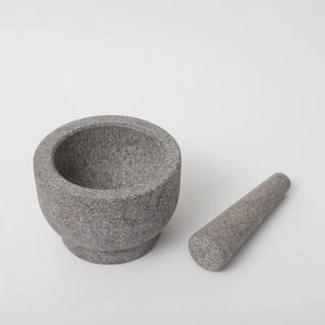 <span class=keywords><strong>Mortar</strong></span> dan Pestle Batu Marmer untuk Menggiling Rempah dan Bumbu, Aman untuk Makanan - Product Image 6