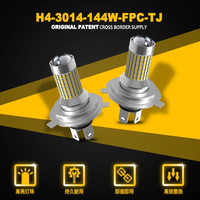 Bombilla LED H4 3014 144SMD para Faro de Motocicleta, Luz Alta y Baja, Kit de Conversión LED HA20d para Motocicletas y Automóviles, 6000k, Nueva