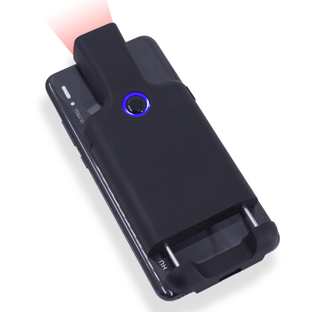 Barcode Scanner Attach to Mobile Phone Wireless Portable Back Clip Barcode Reader Scanner for Smartphone iPhone IOS Android